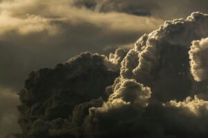 Photo of turbulent clouds